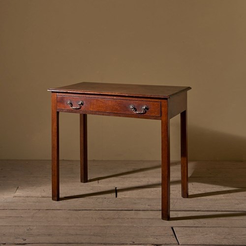 18Th Century Oak Single Drawer Side Table - 1