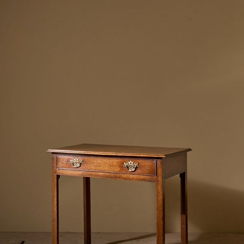 18Th Century Oak Single Drawer Table - 2