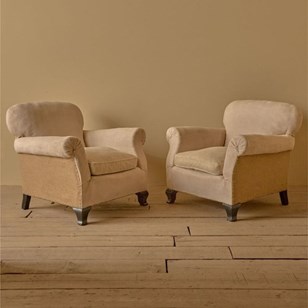 Pair Of 1920'S French Club Chairs
