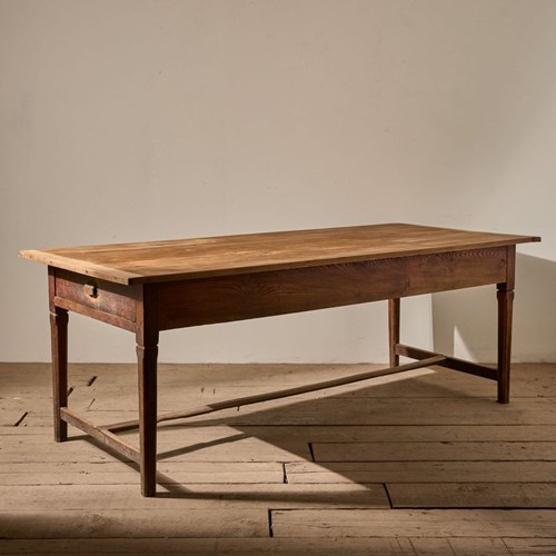 19Th Century French Elm Farmhouse Table