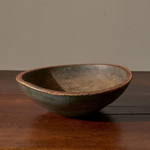 18Th Century Painted Swedish Bowl - No 2