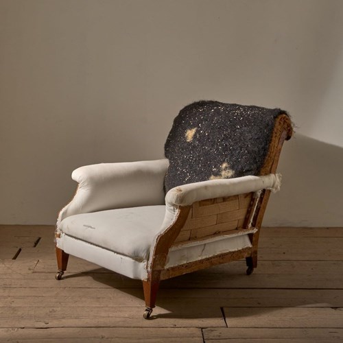 Early 20Th Century Very Large Deep Seated Country House Armchair