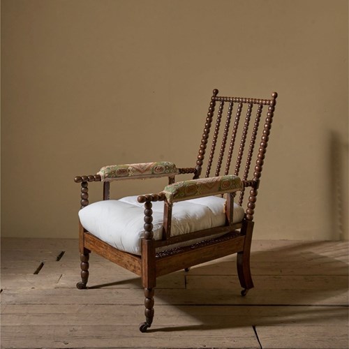 19Th Century Simulated Rosewood Bobbin Armchair