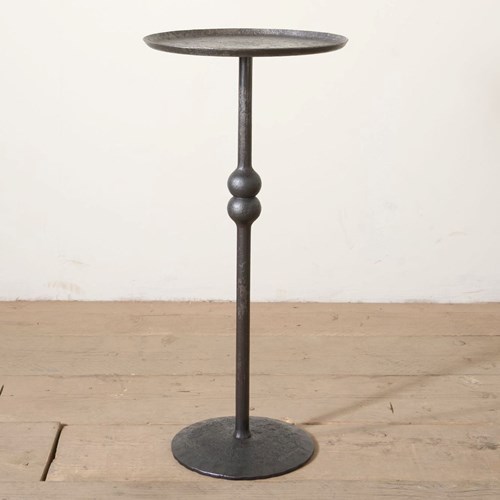 The 'Brokkr' Forged Steel Martini Table - Heavy Texture