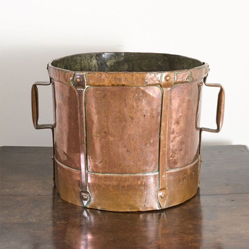 19Th Century Heavy Copper Grain Measure - No1