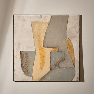 Large Modern Abstract Painting On B...