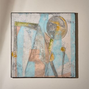 Large Modern Abstract Painting On B...