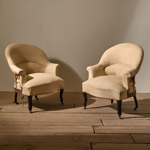Pair Of Napoleon III Tub Chairs