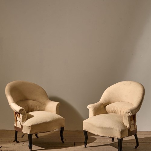 Pair Of Napoleon III Tub Chairs