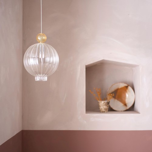 Italian Blown Glass Silhouette Pendant Lights