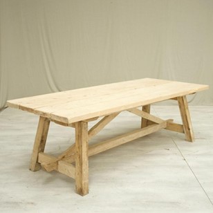 Rustic 'Farmhouse' Pine Dining Tabl...