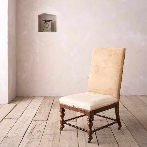 Large Regency Rosewood Slipper Chair