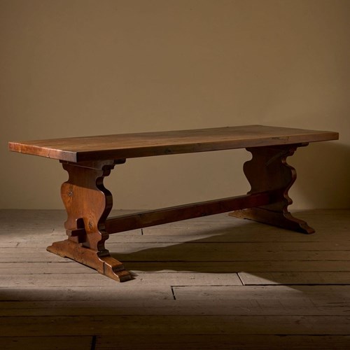 19Th Century Solid Oak Refectory Dining Table