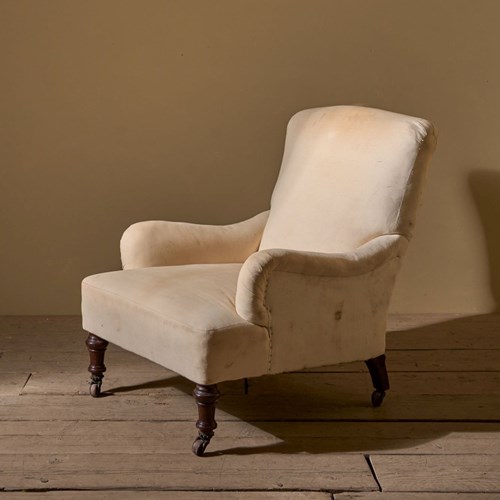 Elegant 19Th Century Bridgewater Style English Armchair