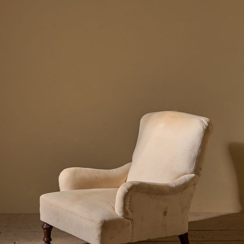 Elegant 19Th Century Bridgewater Style English Armchair