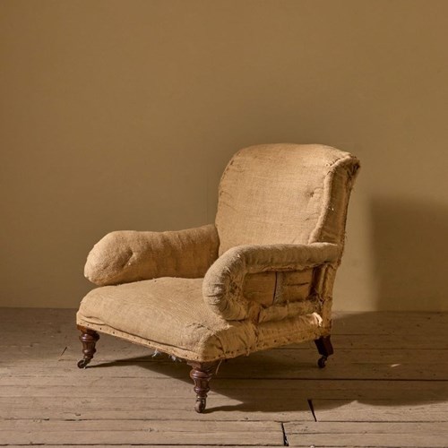 Large Proportioned 19Th Century Grafton Style Armchair