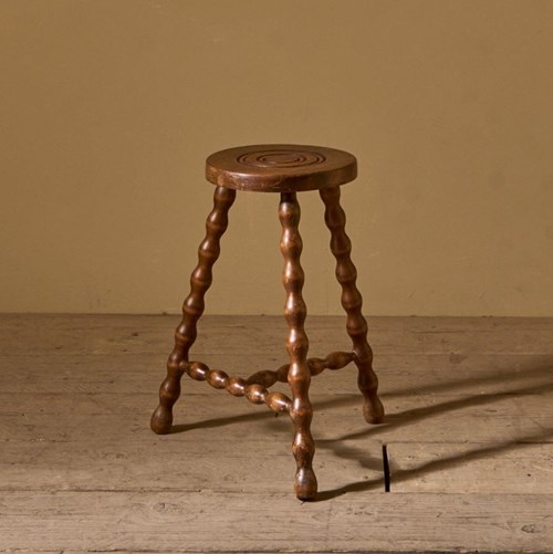 Mid Century Bobbin Legged Stool