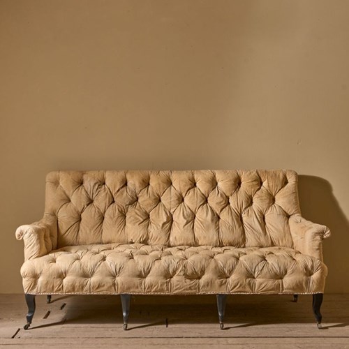 2.1M Napoleon III Buttoned Back And Seat Sofa
