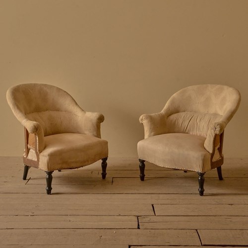 Pair Of Napoleon III Tub Chairs