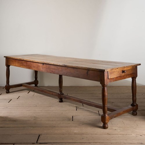 19Th Century French Oak Farmhouse Dining Table