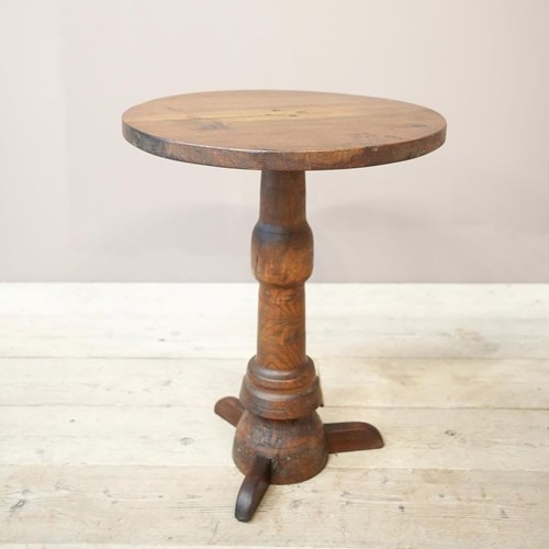 Early 19Th Century French Walnut And Oak Lamp Table