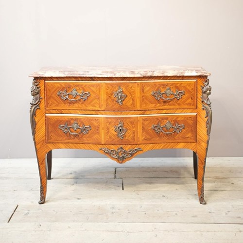 Early 20Th Century French Kingwood Chest Of Drawers