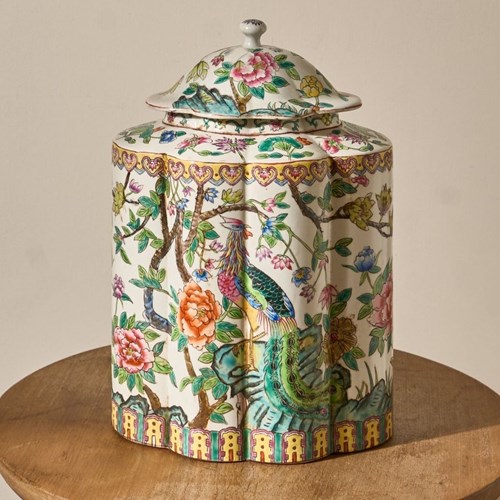 Early 20Th Century Famille Rose Chinese Porcelain Ginger Jar