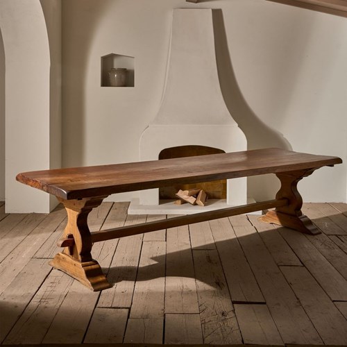 C.1900 3M Solid Oak Farmhouse Table