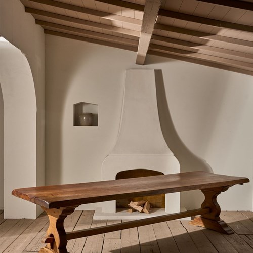 C.1900 3M Solid Oak Farmhouse Table