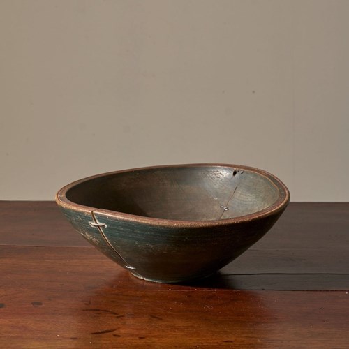 18Th Century Original Painted Swedish Bowl - No1