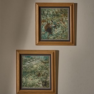 Pair Of Original Mixed Media Abstra...