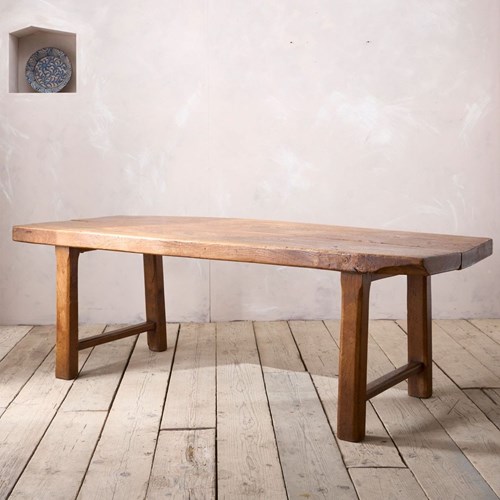 18Th Century Two Plank Elm Dining Table