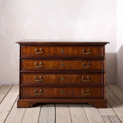 Exceptional Large 18Thc Italian Walnut Chest Of Drawers