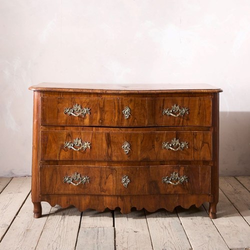 Rare 18Thc Maltese Olive Wood Chest Of Drawers