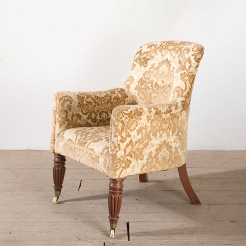 Early Victorian Country House Armchair In The Manner Of Gillows