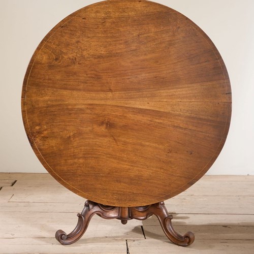 18Th Century Italian Walnut Tilt Top Table