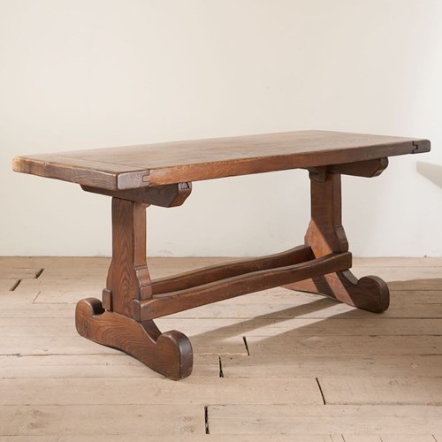 Mid 20Th Century French Elm Dining Table