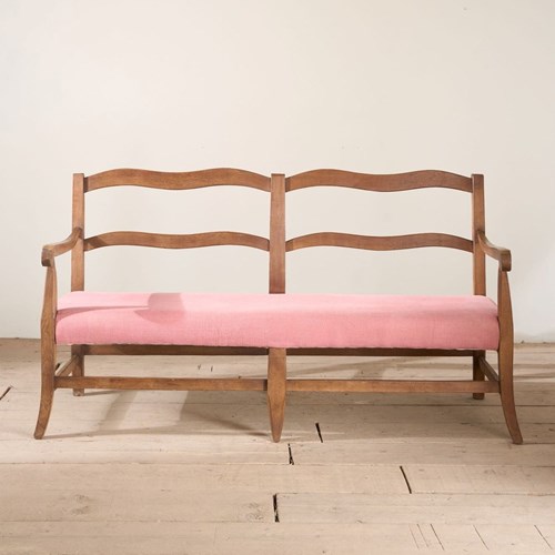 Early 20Th Century French Wavy Hall Bench