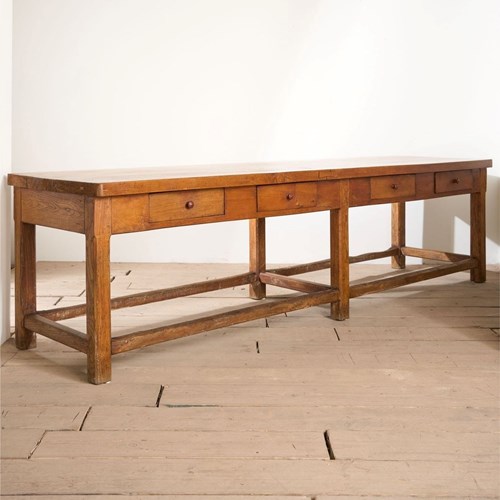 3M 19Th Century Elm Italian Monastery Table