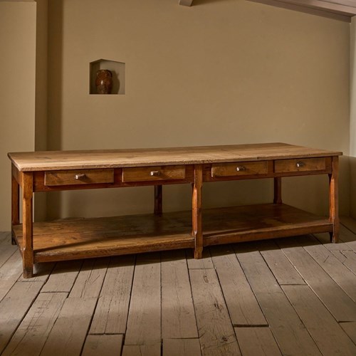 3M 19Th Century Pine Prep Table Kitchen Counter