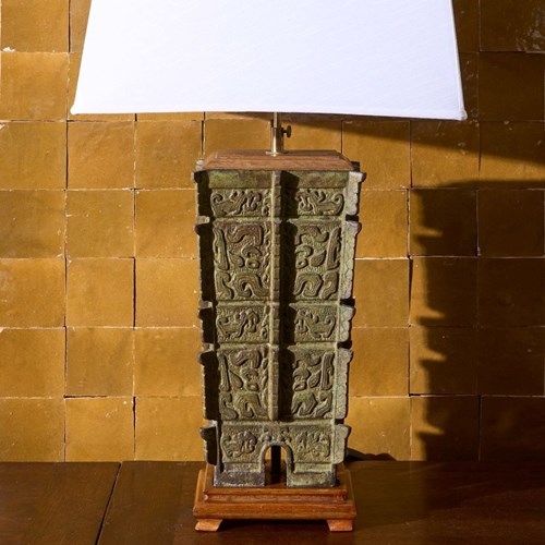 Mid 20Th Century Bronze Table Lamp