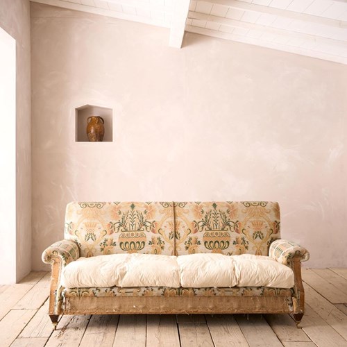 Early 20Th Century Country House Square Back Sofa