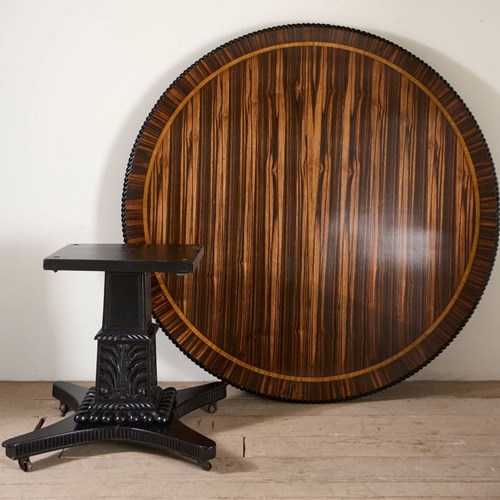 Exceptional 19Th Century Anglo-Indian Coromandel Centre Table