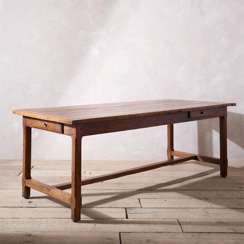 19Th Century Elm French Farmhouse Dining Table