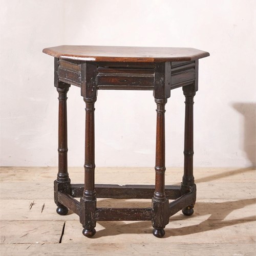 17Th Century Oak Credence Table