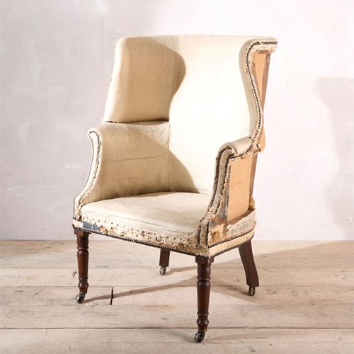 Elegant Georgian Barrel Back Armchair