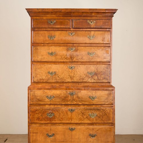 18Th Century Walnut Chest On Chest
