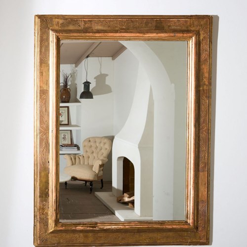 Early 19Th Century Large Spanish Gilt Mirror