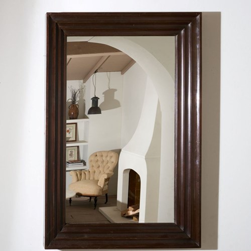 Unusual 20Th Century African Hardwood Moulded Mirror