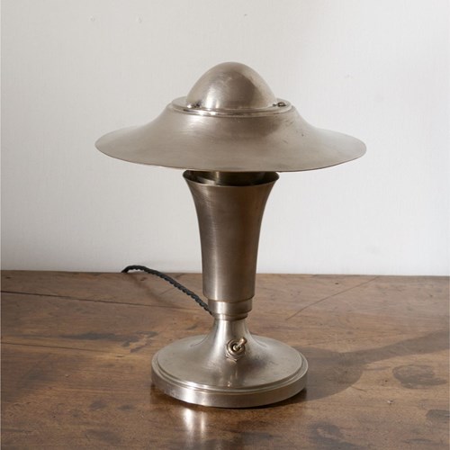 Art Deco Chrome Mushroom Desk Lamp By 'Kabeco'